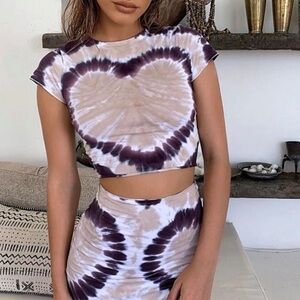 Tiger Mist Valentin Tie Dye Crop Top